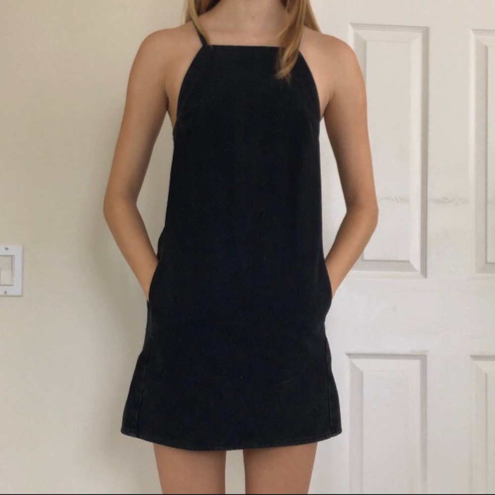 Retro denim dress